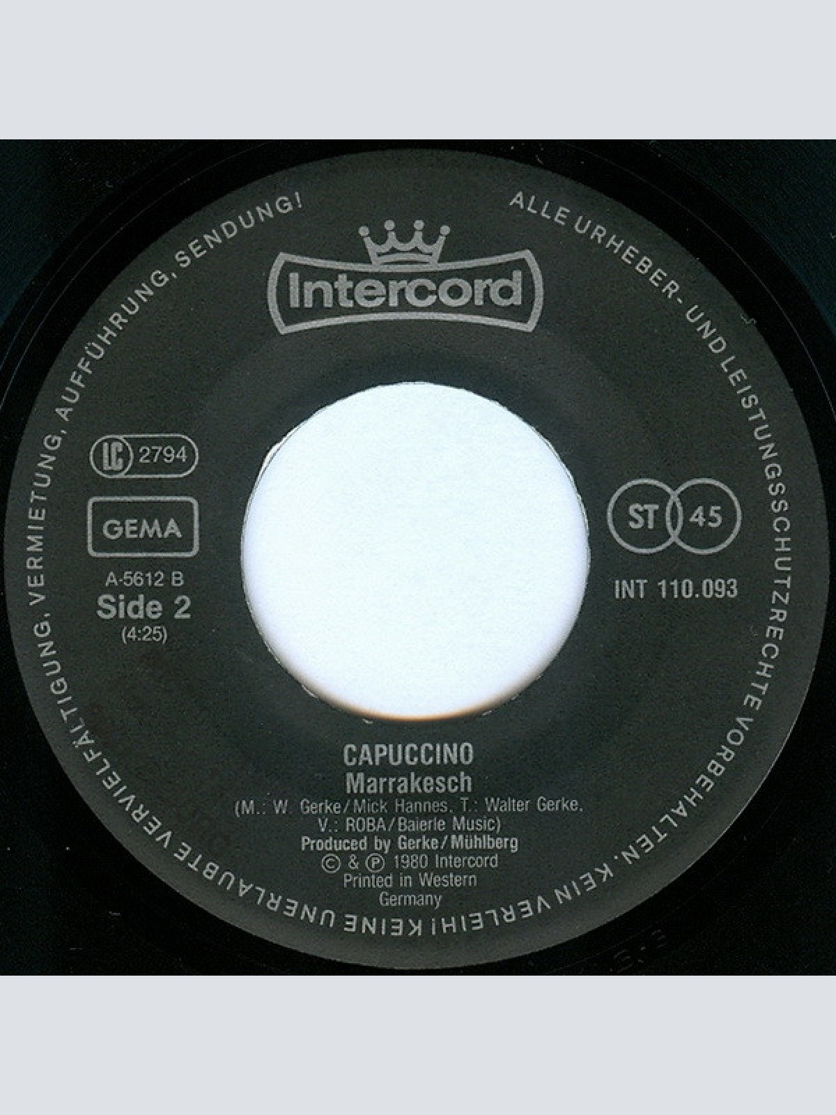 Vinyl / Capuccino (2) - I Got No Choice