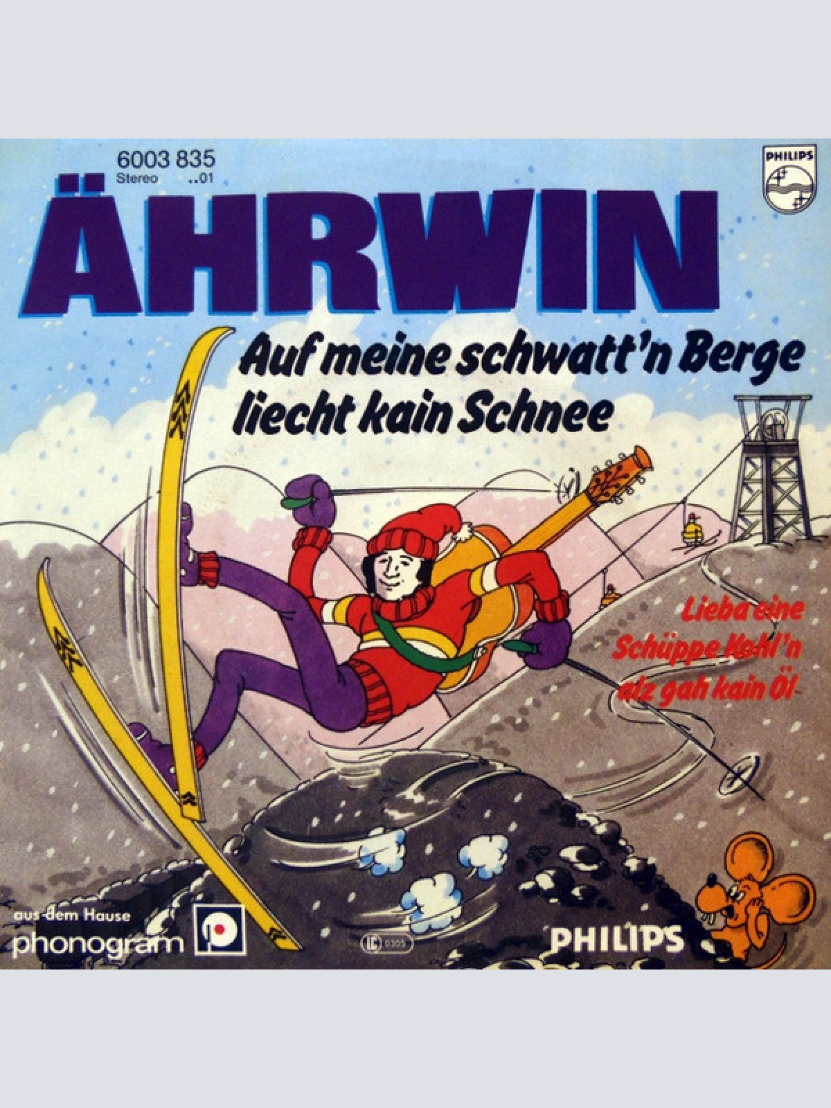 Vinyl / Ährwin - Auf Meine Schwatt'n Berge Liecht Kain Schnee