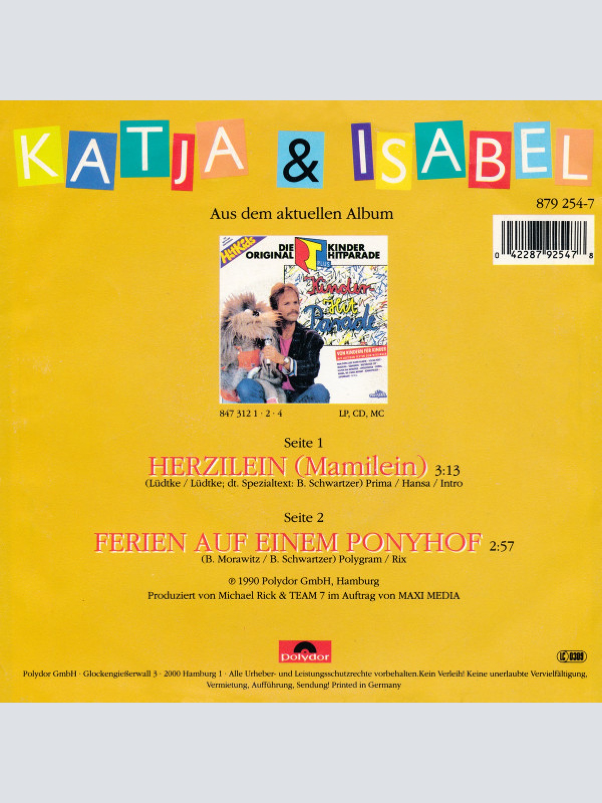 Vinyl / Katja & Isabel - Herzilein (Mamilein)