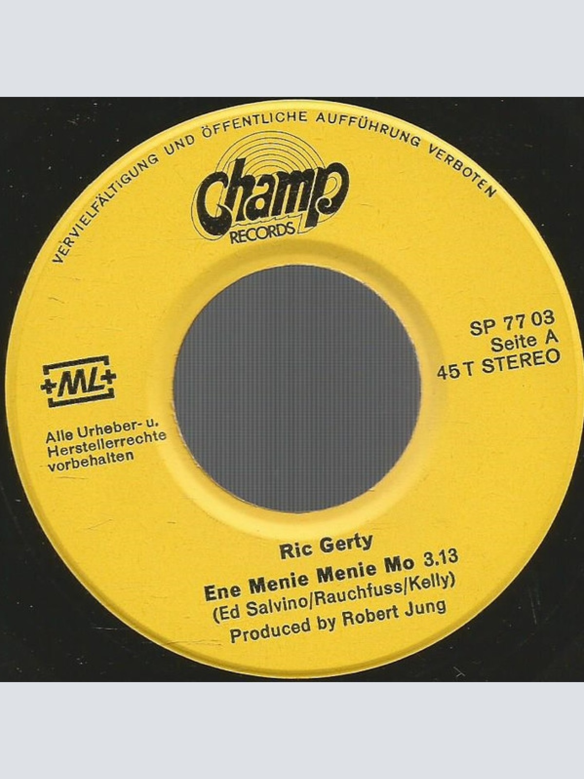 Vinyl / Ric-Gerty* - Ene Menie Menie Mo