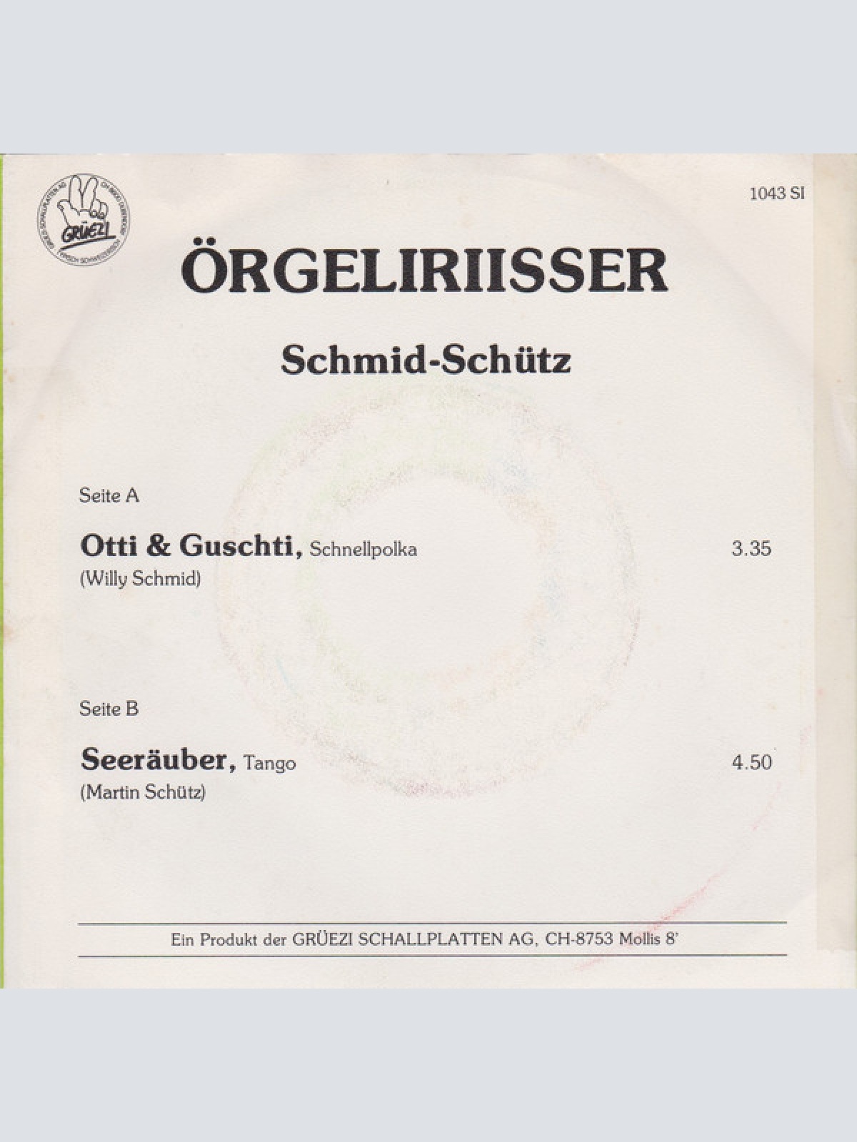 Vinyl / Örgeliriisser  Schmid-Schütz* - Otti & Guschti / Seeräuber