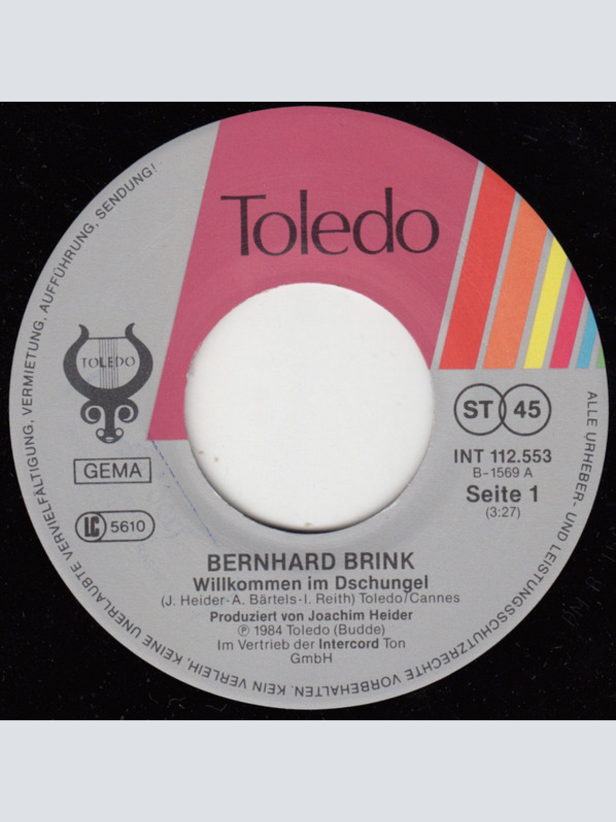 Vinyl / Bernhard Brink - Willkommen Im Dschungel