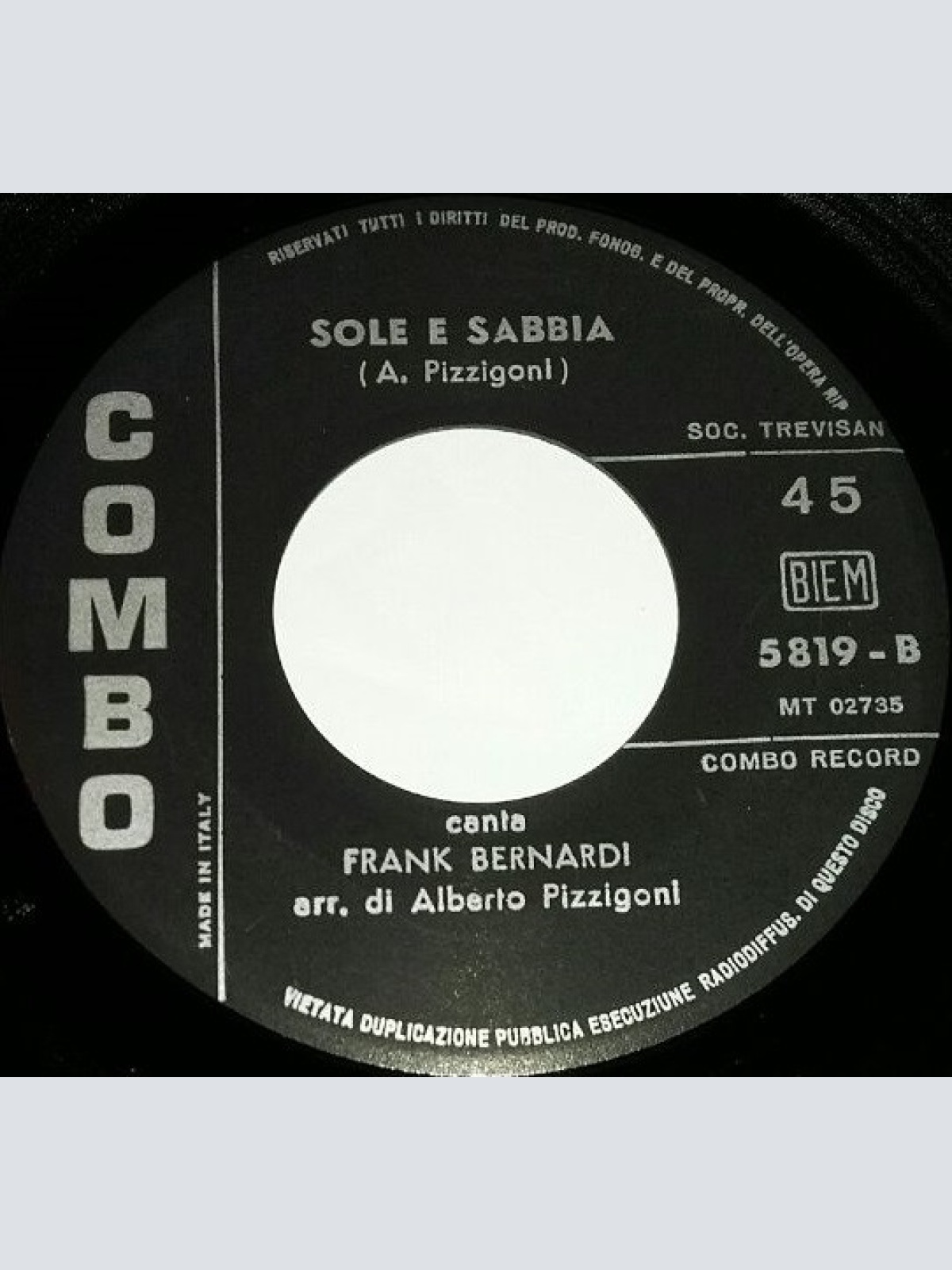 Vinyl / Frank Bernardi - Alassio E' Musica / Sole E Sabbia