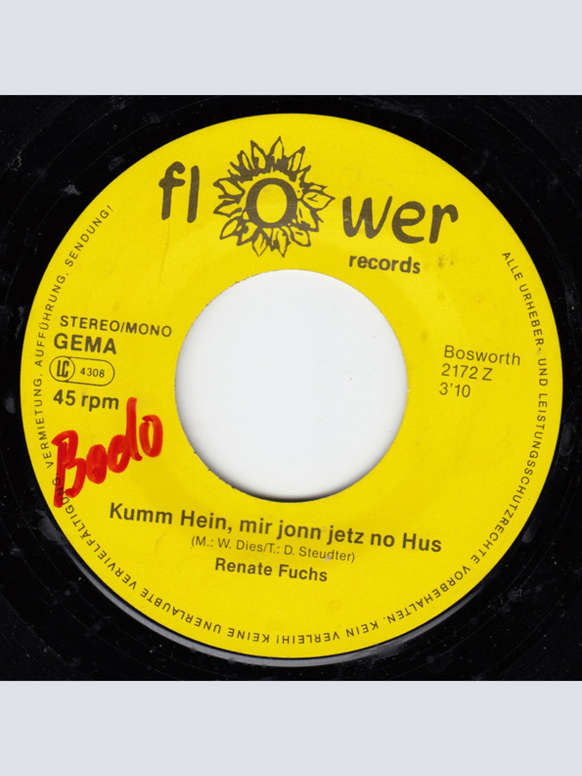 Vinyl / Renate Fuchs - Hey, Hey, Wir Heben Ab