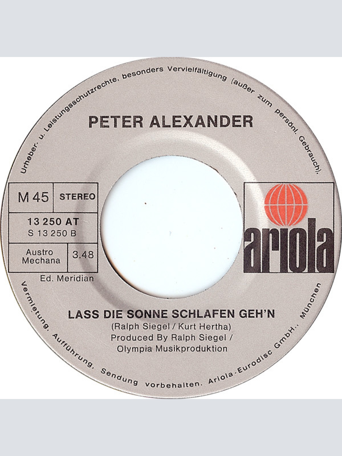 Vinyl / Peter Alexander - O Sole Mio