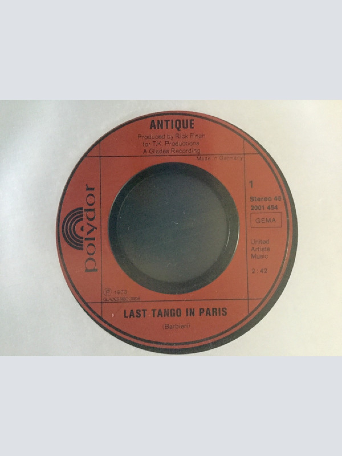 Vinyl / Antique* - Last Tango In Paris