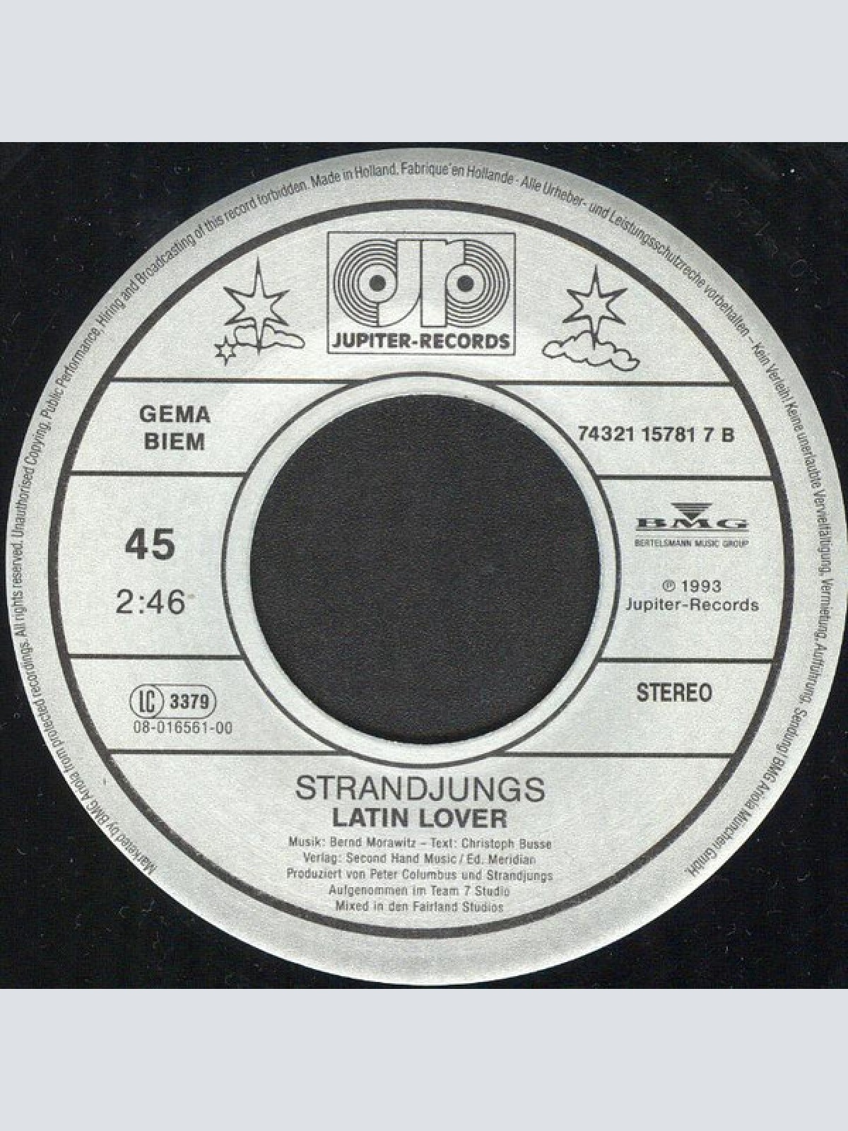 Vinyl / Strandjungs - In Meinem Herzen Lebst Nur Du