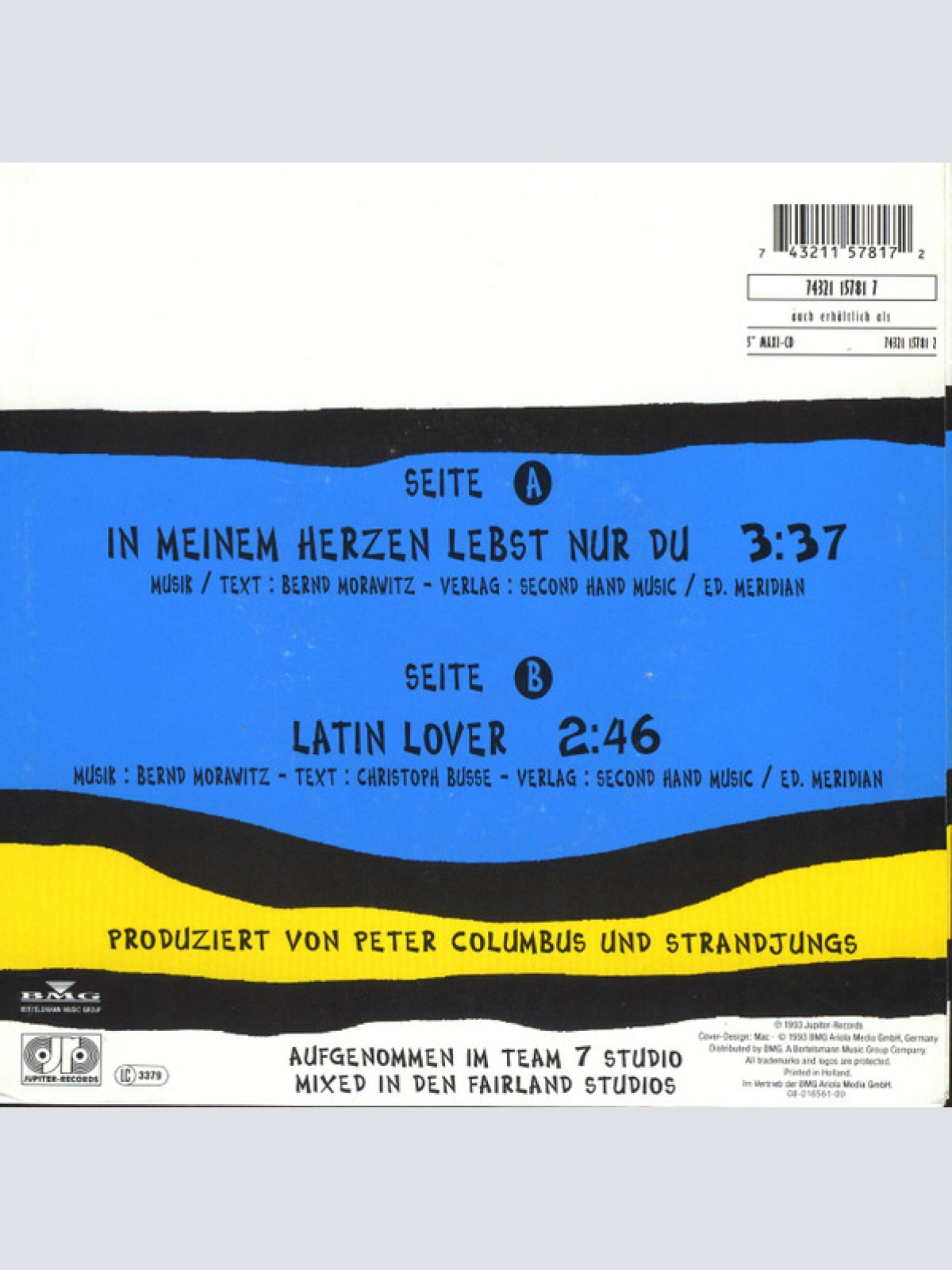 Vinyl / Strandjungs - In Meinem Herzen Lebst Nur Du