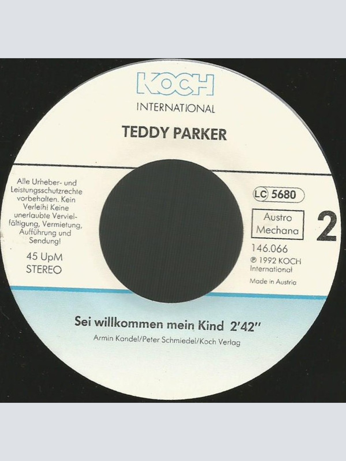 Vinyl / Teddy Parker - Eine Tür Steht Immer Offen