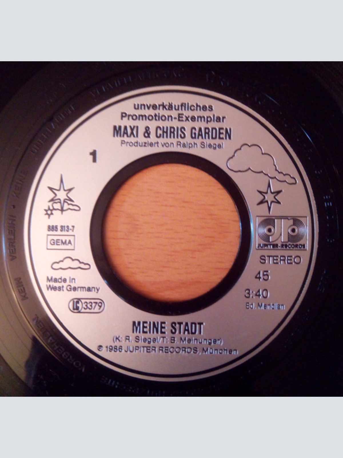 Vinyl / Maxi & Chris Garden - Meine Stadt