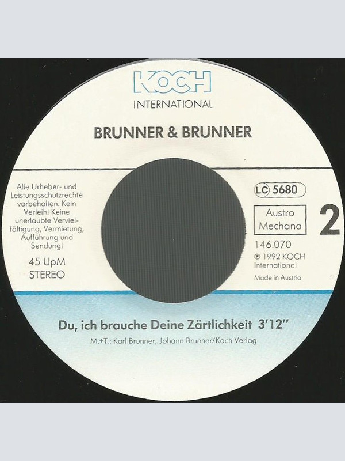 Vinyl / Brunner & Brunner - Bis In Alle Ewigkeit