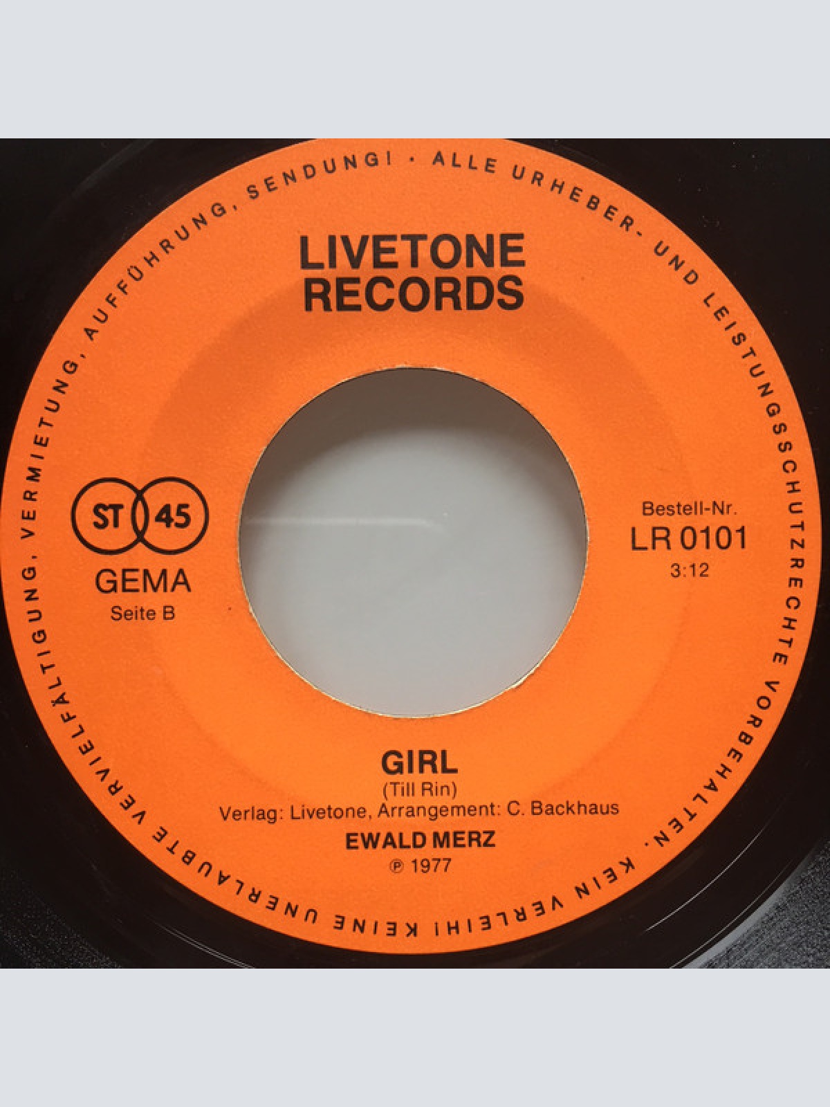 Vinyl / Ewald Merz - Flying Guitar / Girl