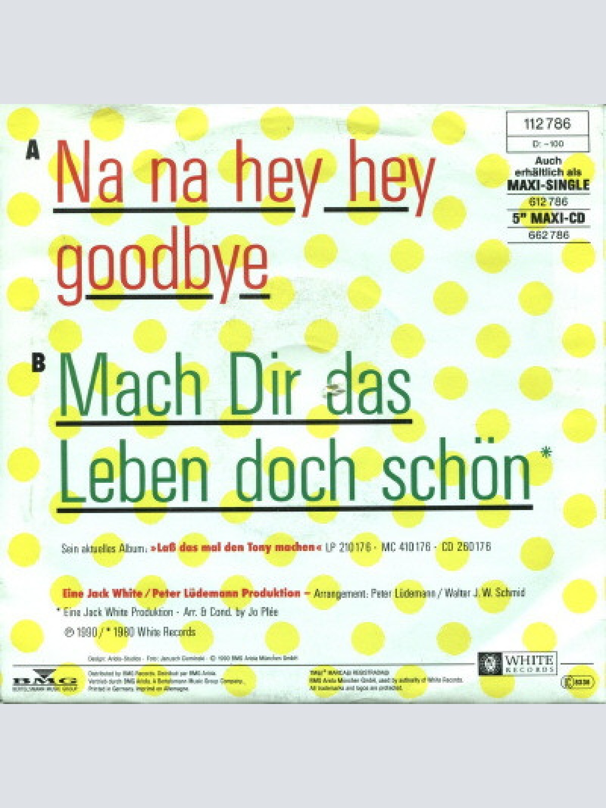 Vinyl / Tony Marshall - Na Na Hey Hey Goodbye