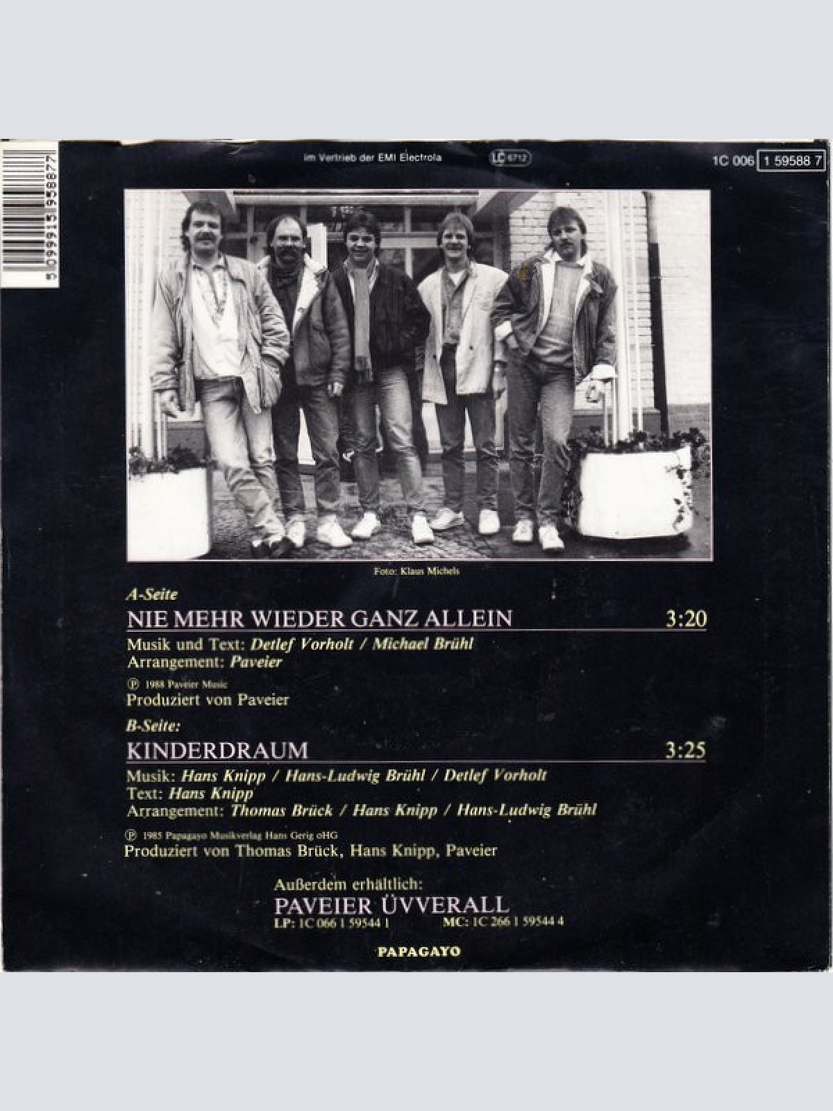 Vinyl / Paveier - Nie Mehr Wieder Ganz Allein
