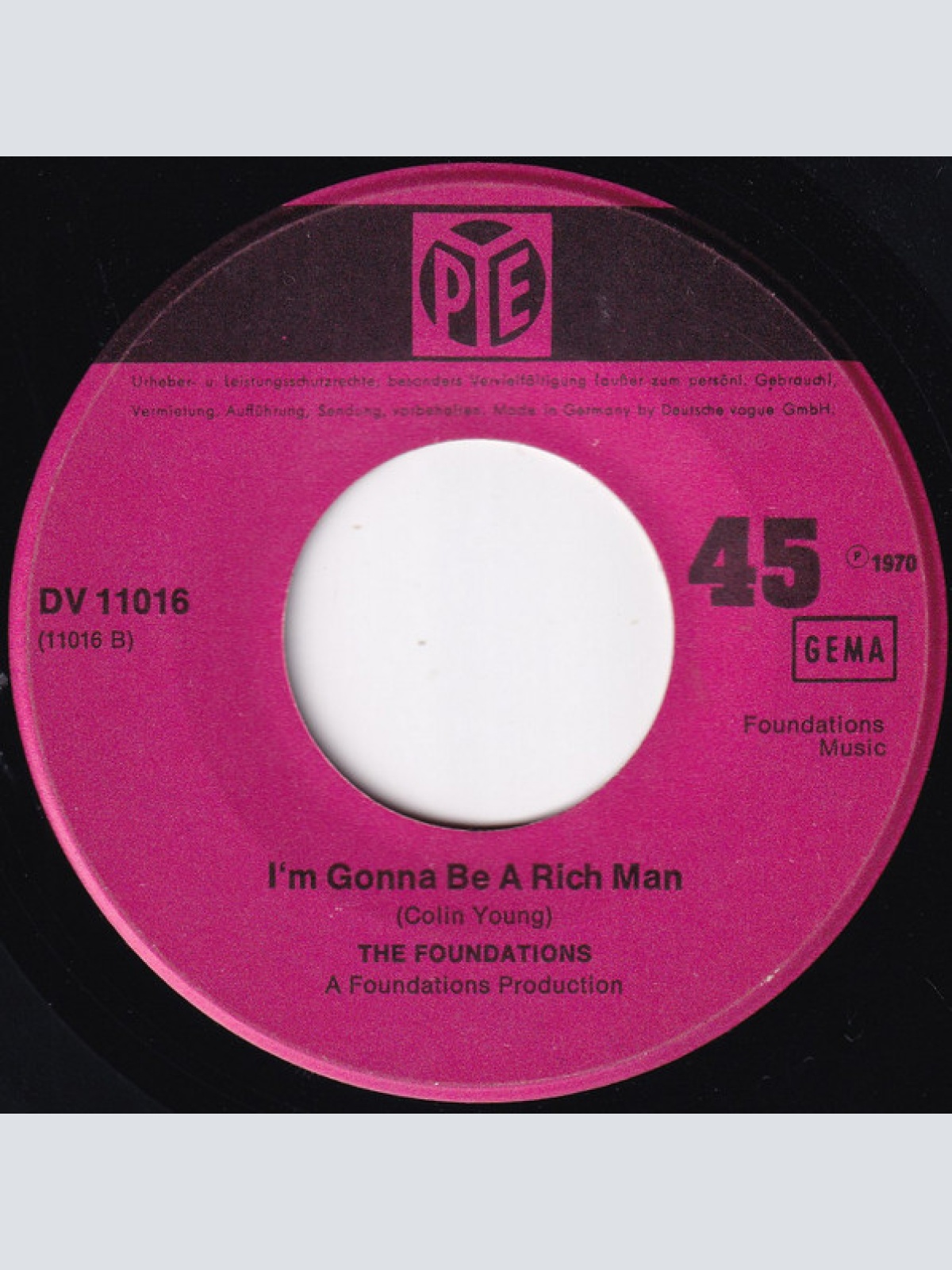 Vinyl / The Foundations - Take A Girl Like You