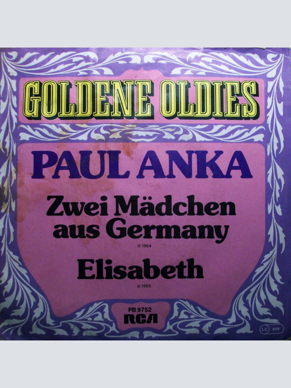 Vinyl / Paul Anka - Zwei Mädchen Aus Germany / Elisabeth