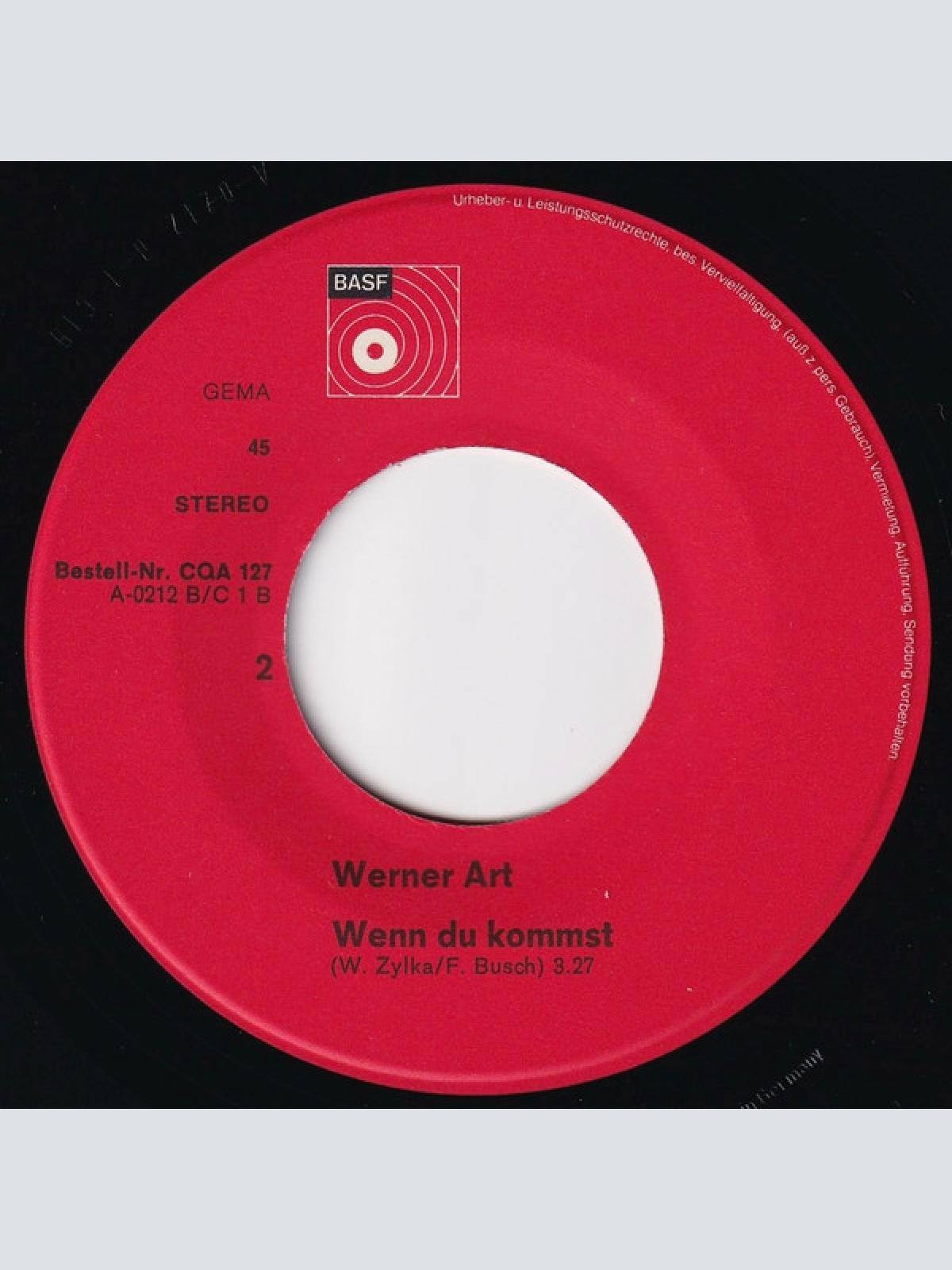 Vinyl / Werner Art - Alle Mädchen Der Welt / Wenn Du Kommst