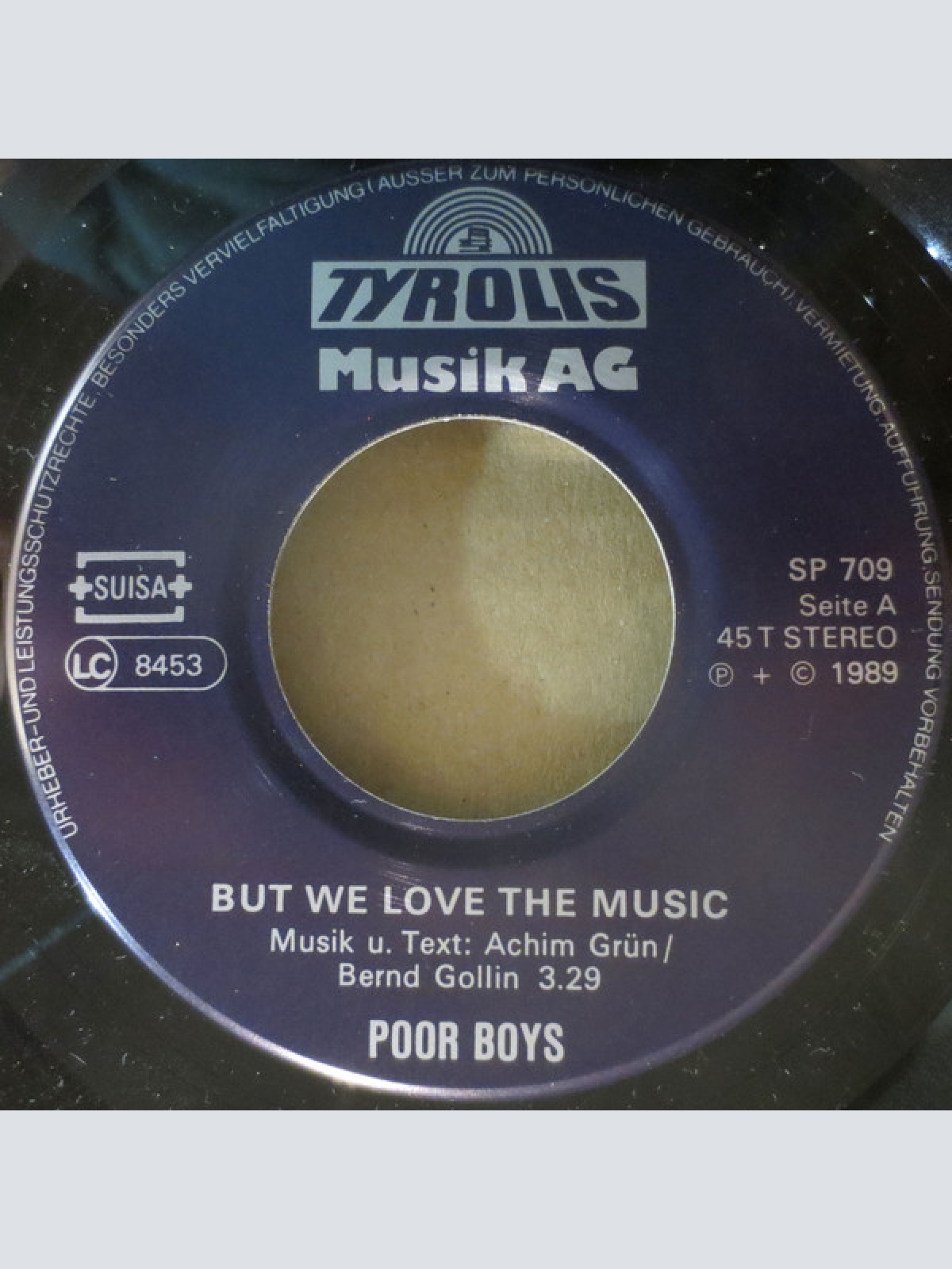 Vinyl / Poor Boys (10) - But We Love The Music