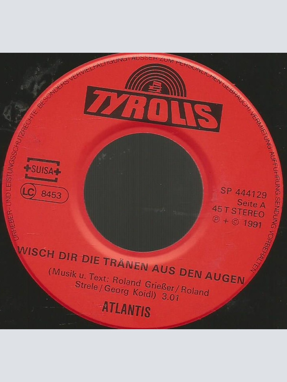 Vinyl / Atlantis (20) - Wisch Dir die Tränen aus den Augen / Ein Rendezvous nur mit Volksmusik