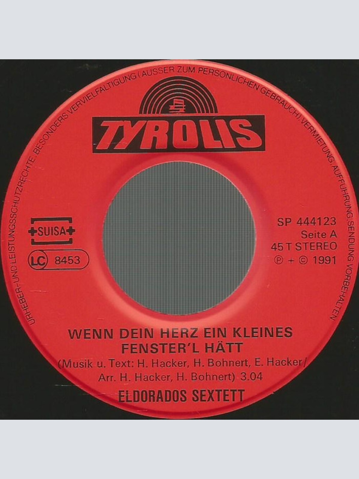 Vinyl / Eldorados Sextett - Wenn Dein Herz Ein Kleines Fenster'l Hätt