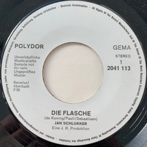Vinyl / Jan Schlukker - Die Flasche