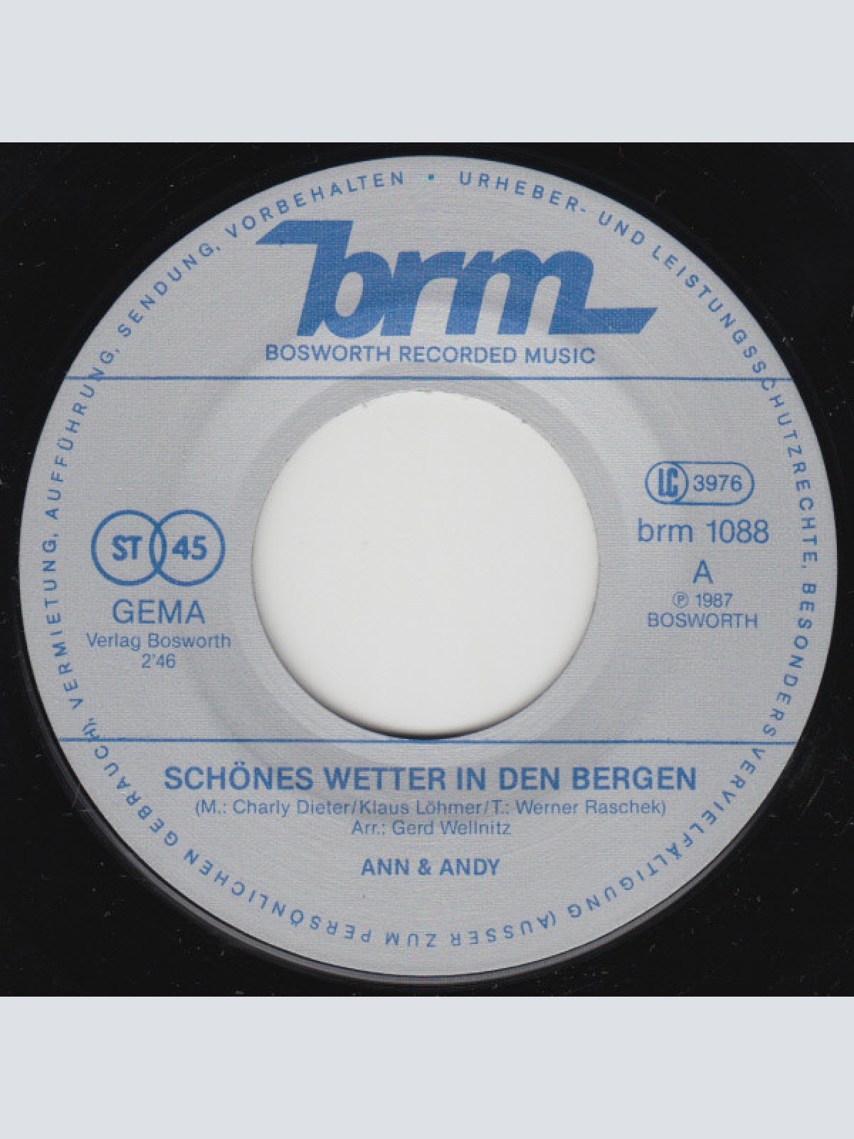 Vinyl / Ann & Andy - Schönes Wetter In Den Bergen