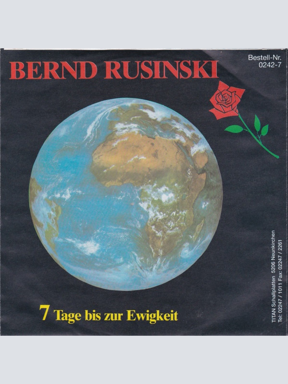 Vinyl / Bernd Rusinski - 7 Tage Bis Zur Ewigkeit