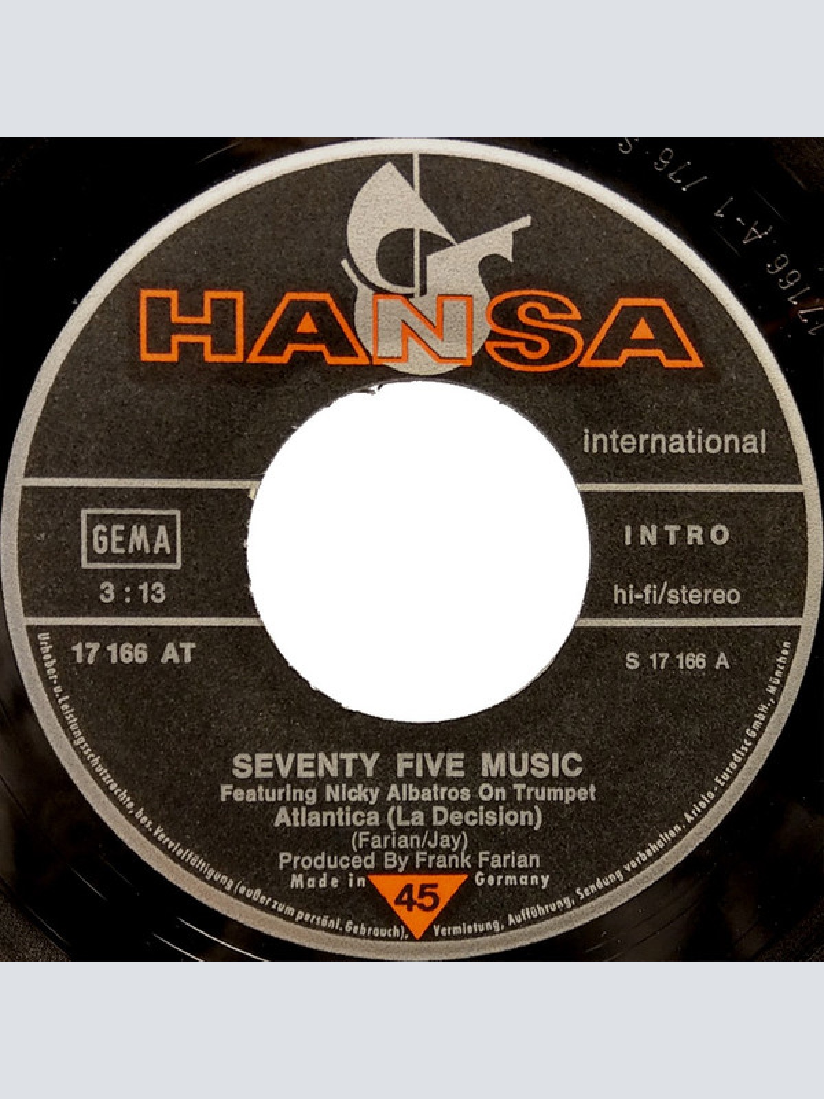 Vinyl / Seventy Five Music - Atlantica (La Décision)