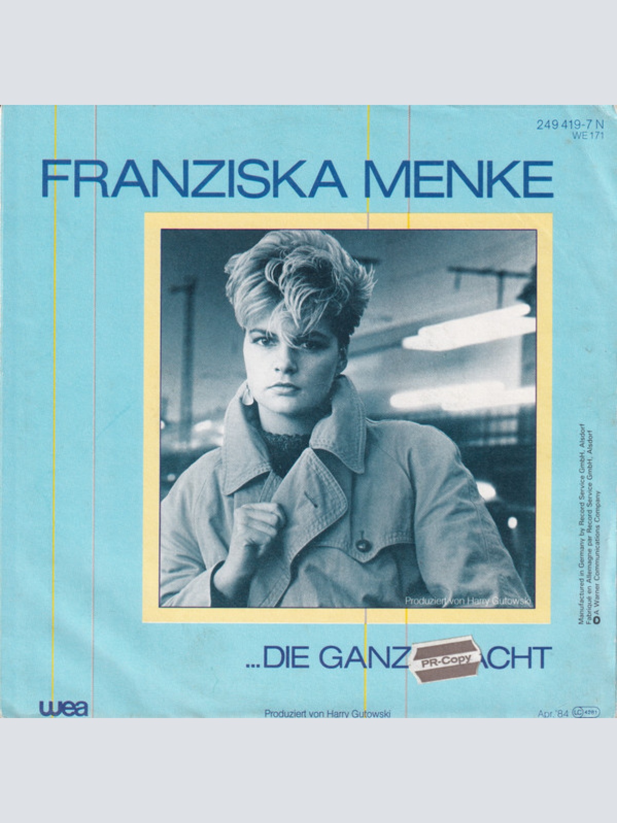 Vinyl / Franziska Menke - ...Die Ganze Nacht