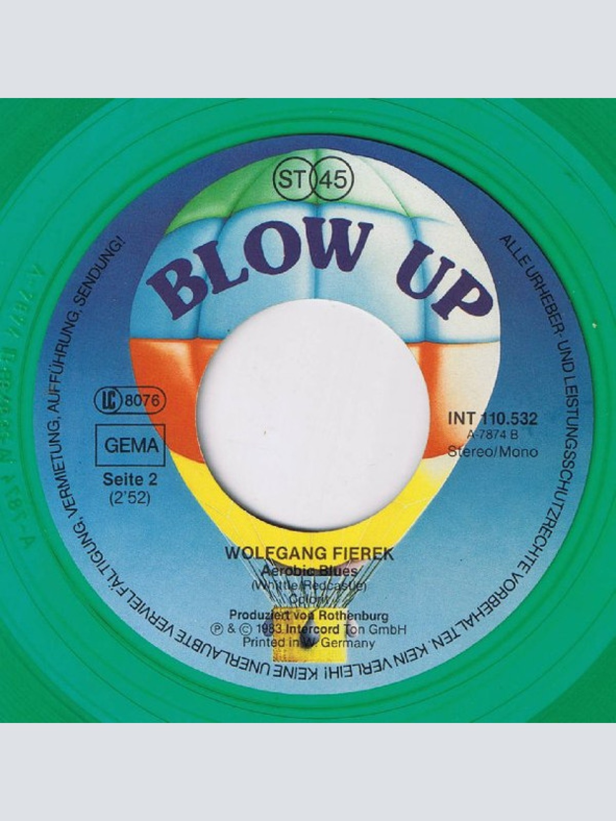 Vinyl / Cleo* Und Wolfgang* - Rummenigge