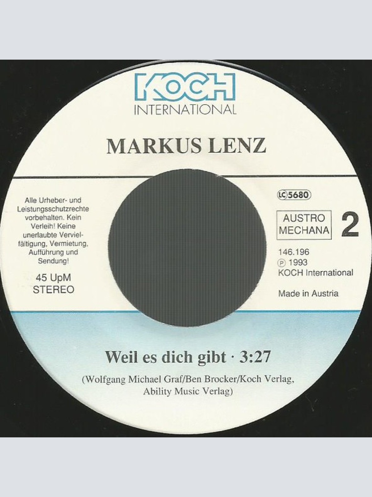 Vinyl / Markus Lenz - Ein Kleines Wort