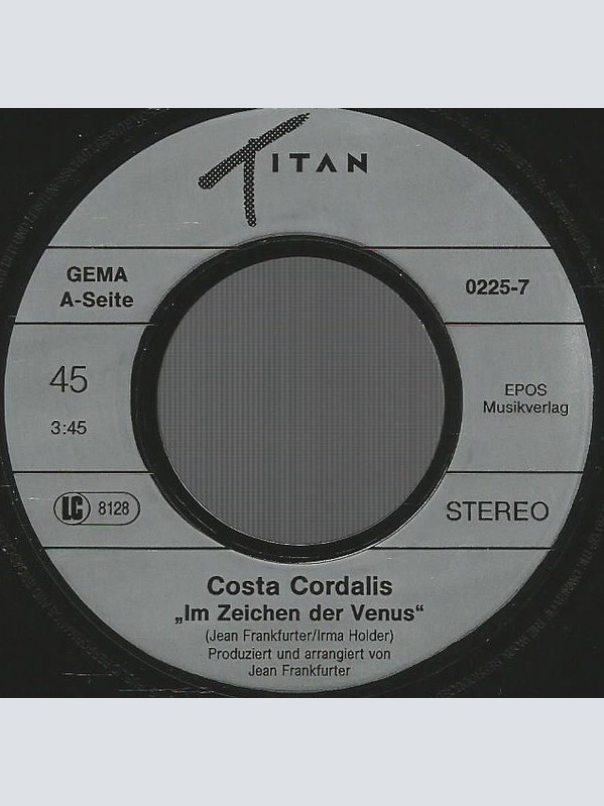 Vinyl / Costa Cordalis - Im Zeichen Der Venus