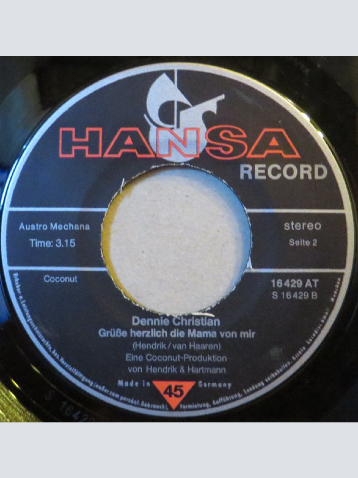 Vinyl / Dennie Christian - Schon Wieder Der Alte Dreh