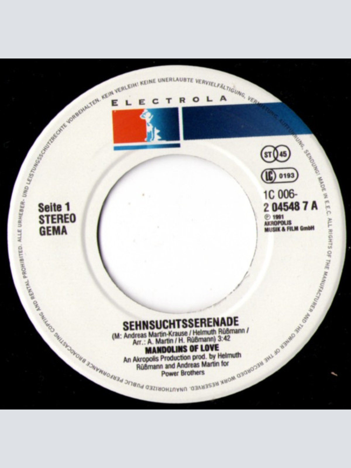 Vinyl / Mandolins Of Love - Sehnsuchtsserenade