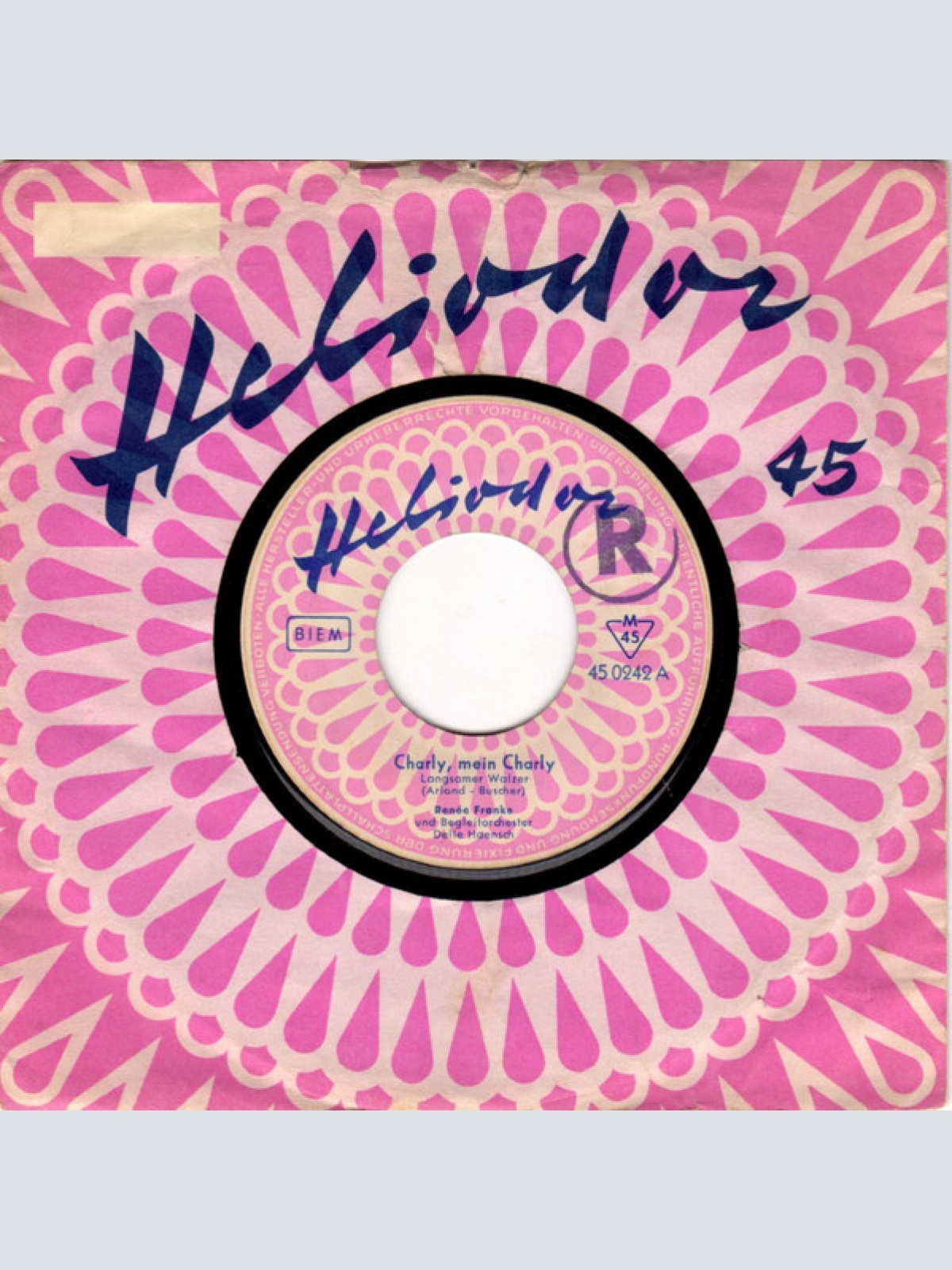 Vinyl / Renée Franke - Charly, Mein Charly