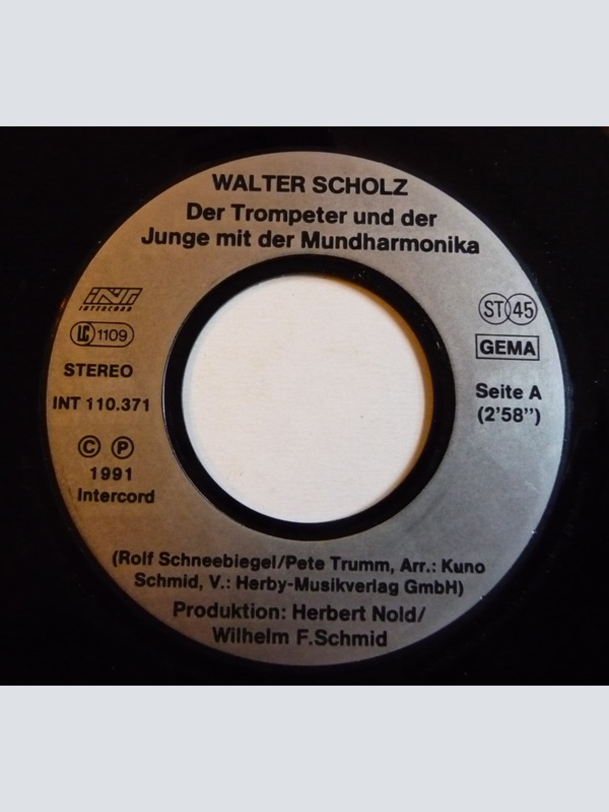 Vinyl / Walter Scholz - Der Trompeter Und Der Junge Mit Der Mundharmonika / Blue Navajo