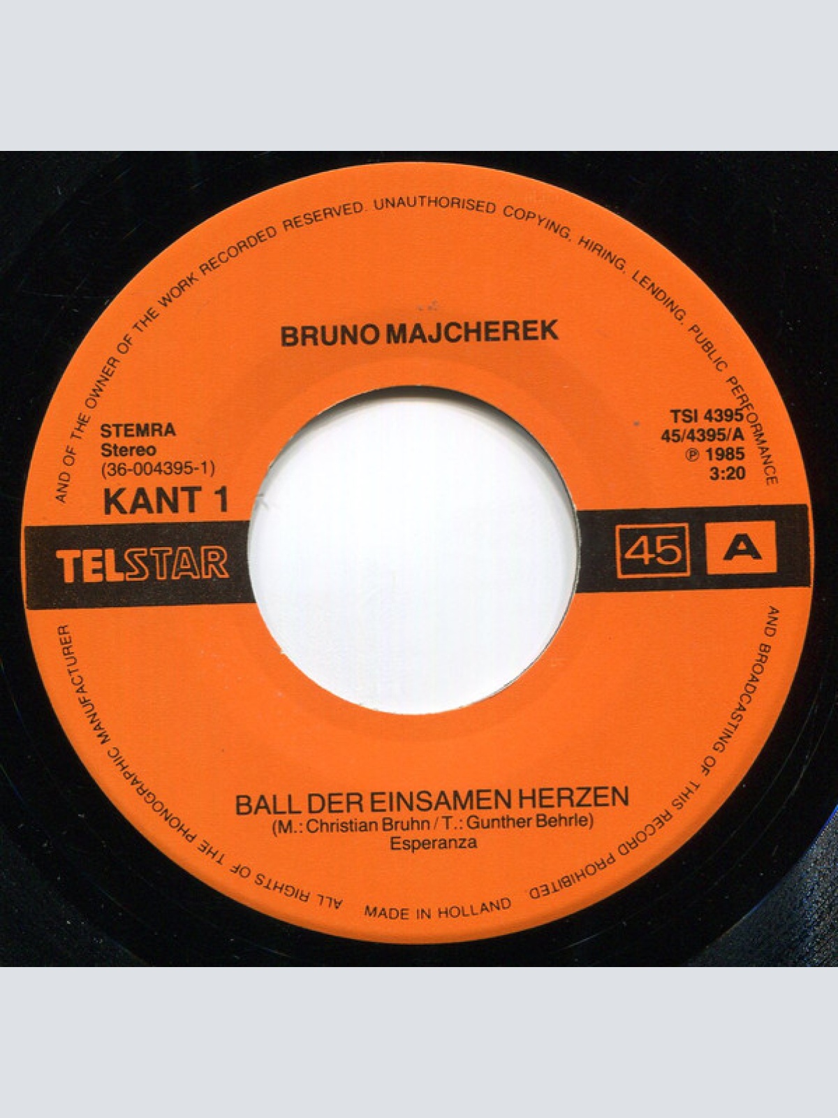 Vinyl / Bruno Majcherek - Ball Der Einsamen Herzen