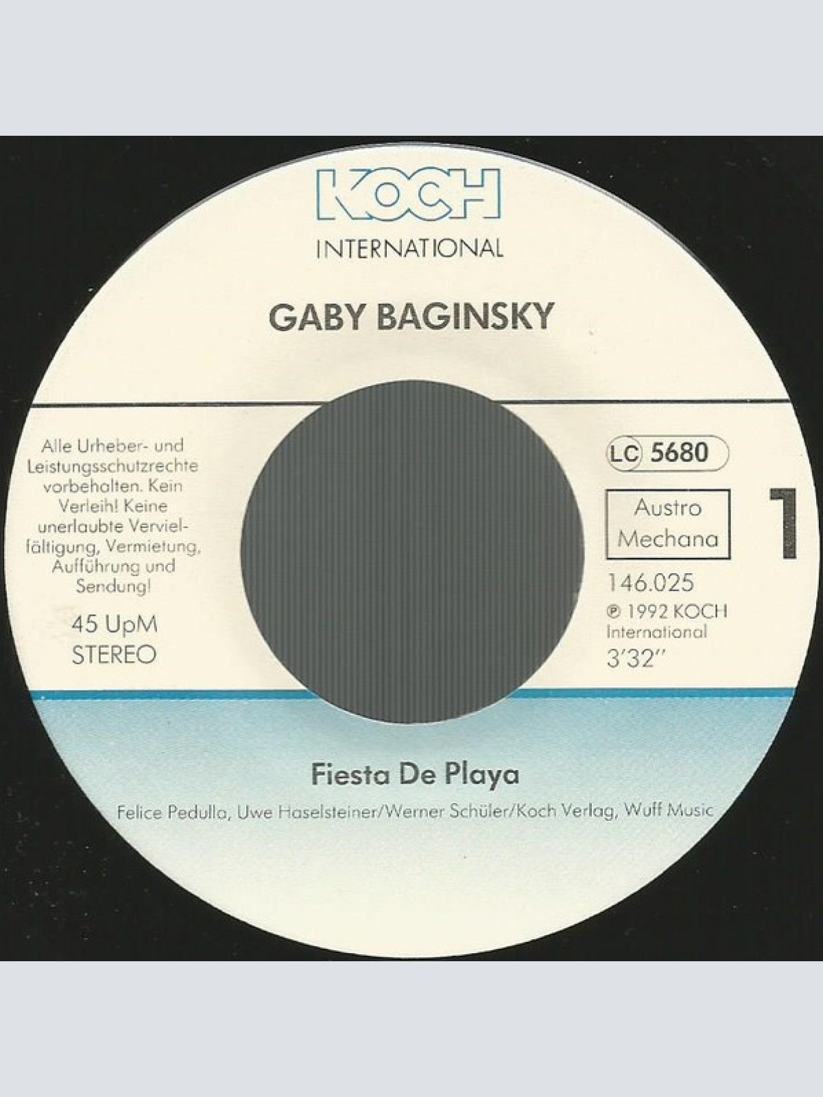 Vinyl / Gaby Baginsky - Fiesta De Playa
