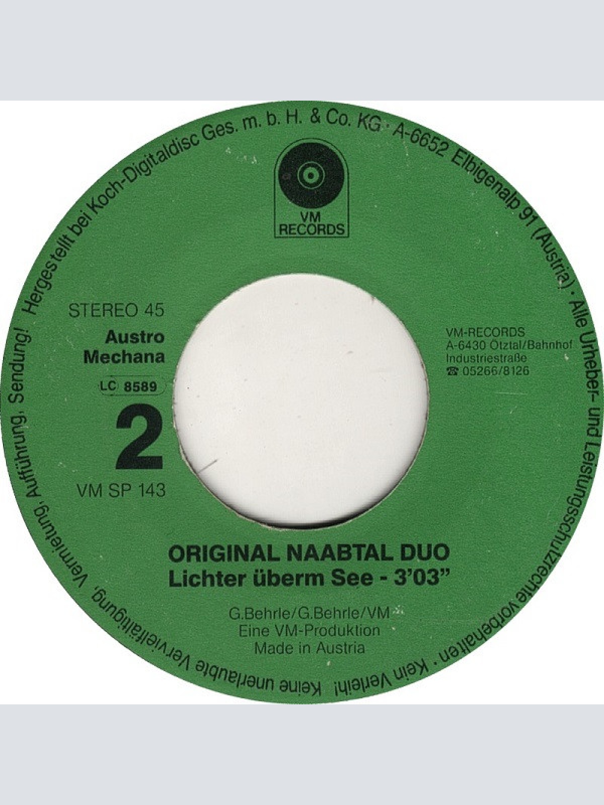 Vinyl / Original Naabtal Duo - Patrona Bavariae