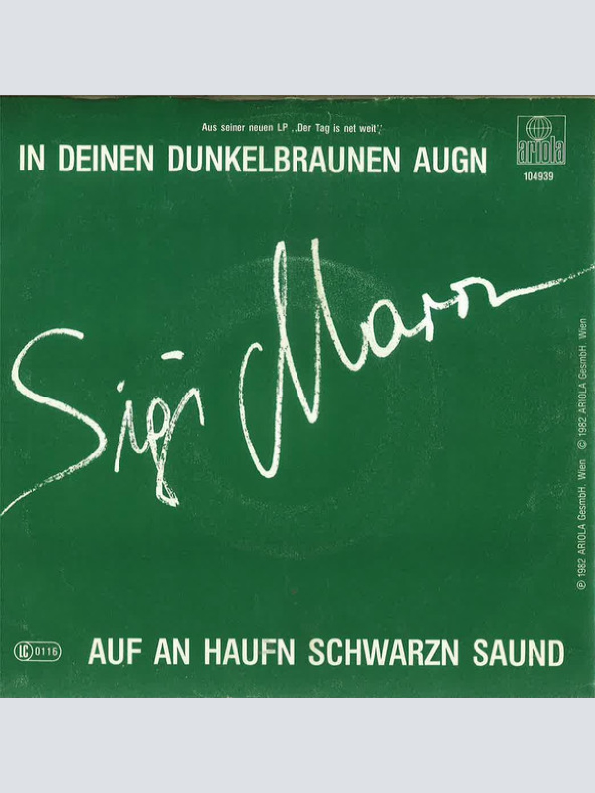 Vinyl / Sigi Maron - In Deinen Dunkelbraunen Augn