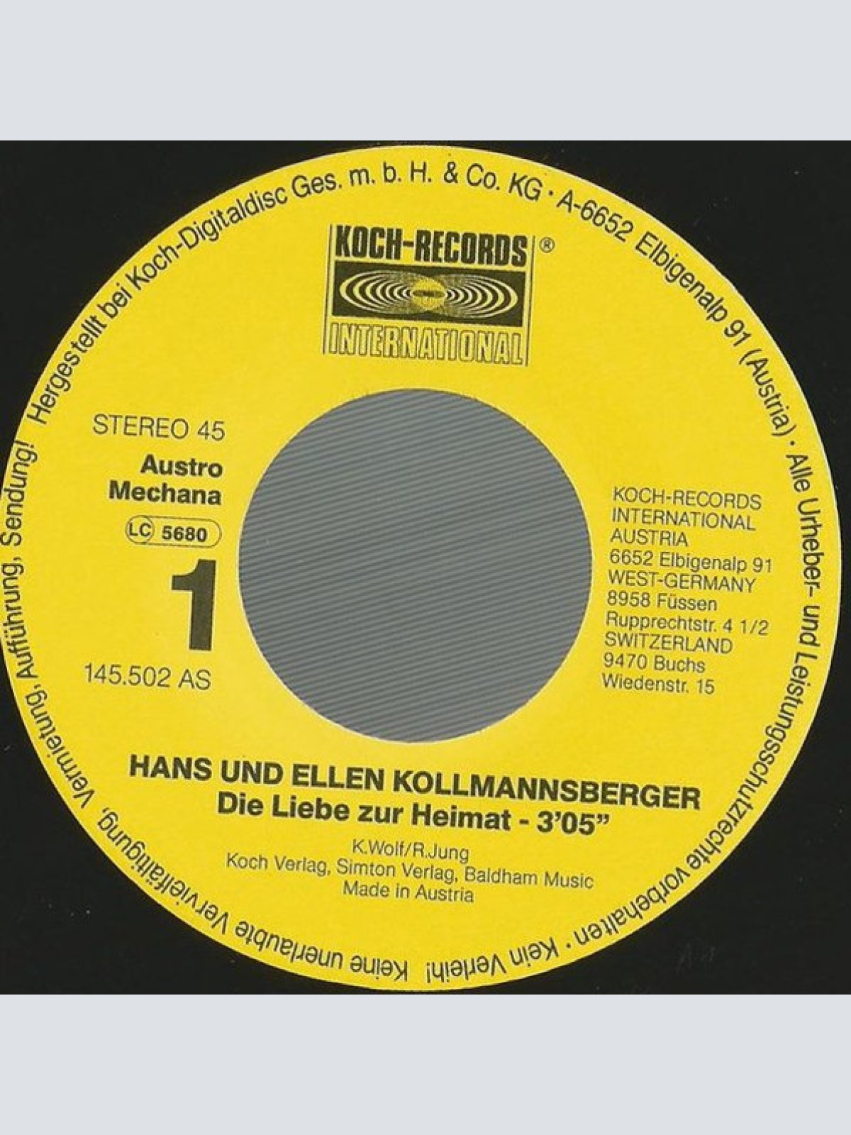 Vinyl / Hans Und Ellen Kollmannsberger - Die Liebe Zur Heimat