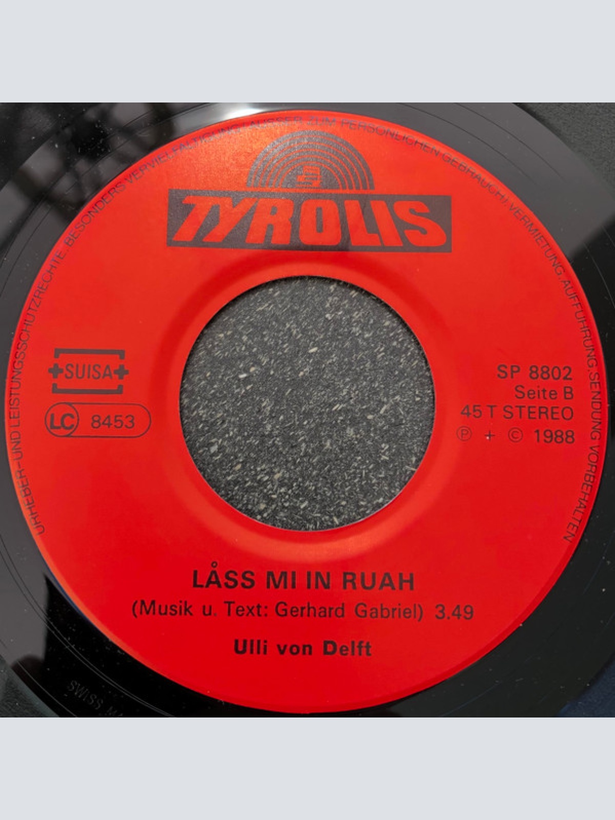 Vinyl / Ulli von Delft - Tua Net So / Lass Mi In Ruah