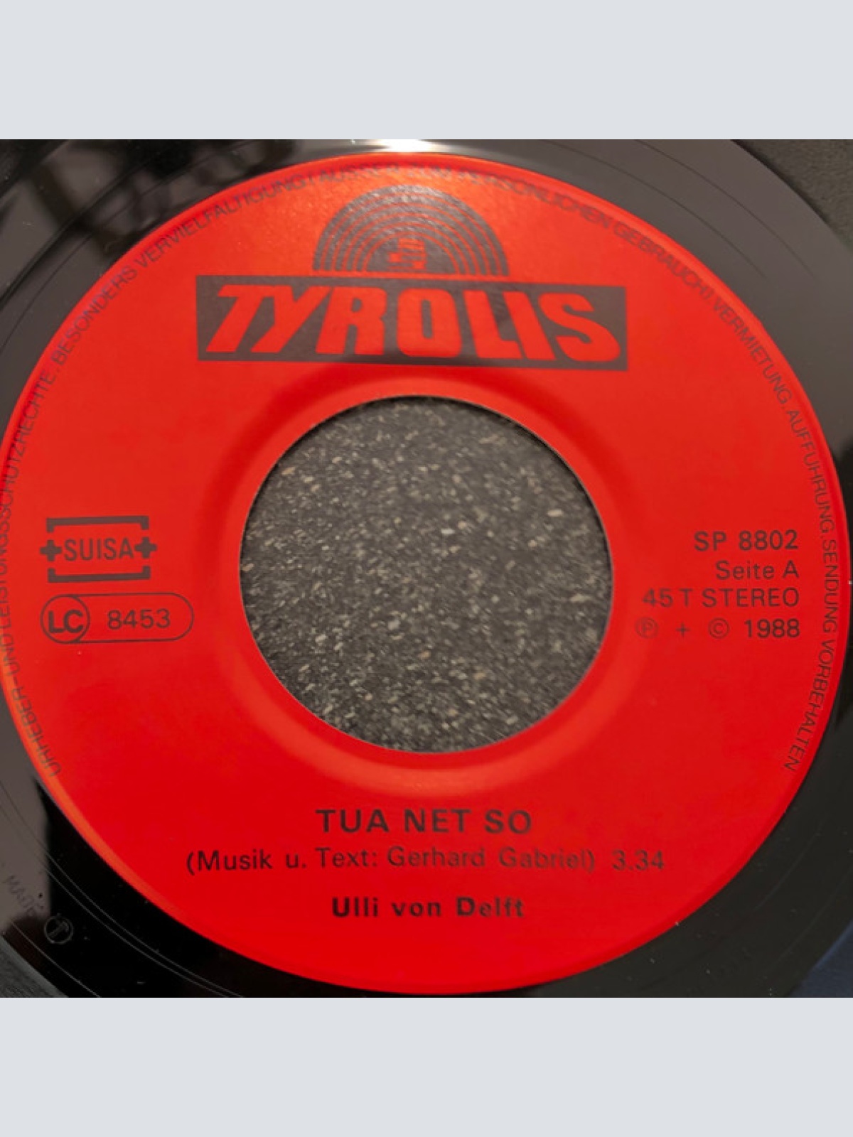 Vinyl / Ulli von Delft - Tua Net So / Lass Mi In Ruah