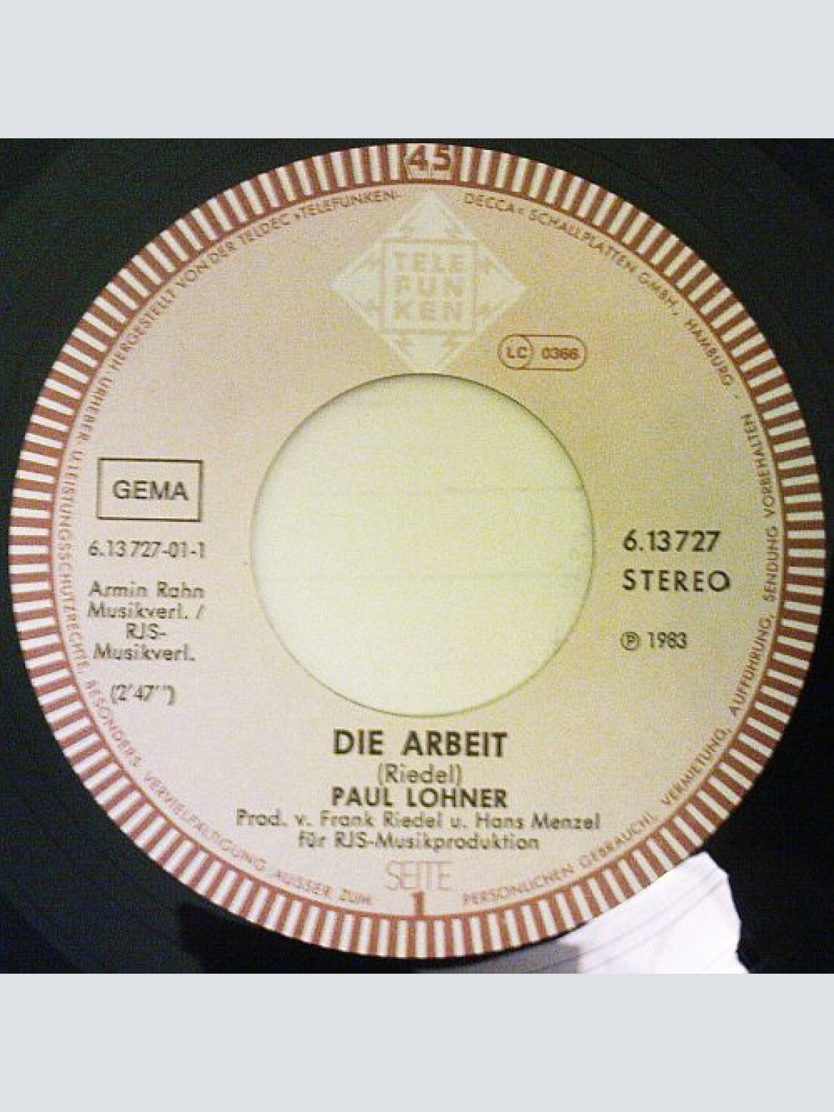 Vinyl / Paul Lohner - Die Arbeit