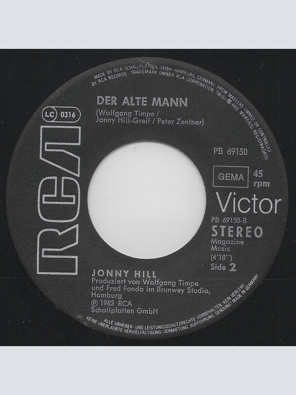 Vinyl / Jonny Hill - Kinder, Alte Hunde Und Junger Herber Wein