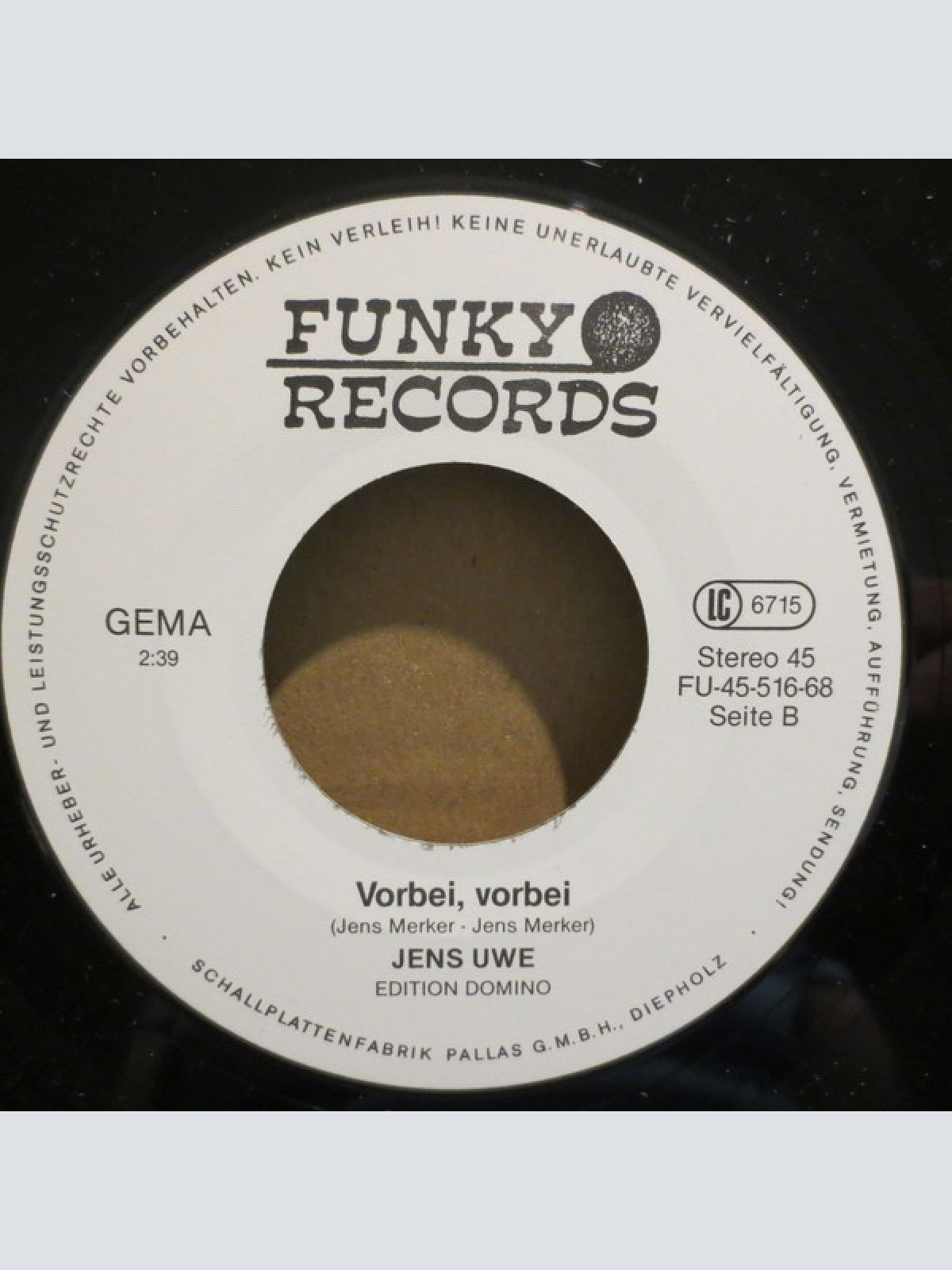 Vinyl / Jens Uwe - Wenn Ich Bei Dir Bin