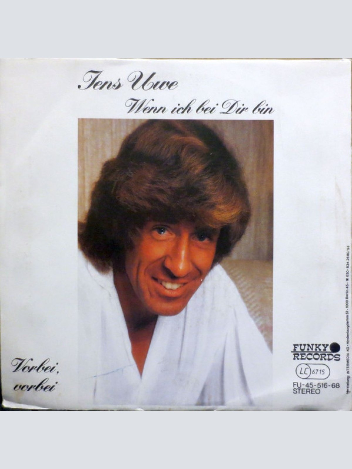 Vinyl / Jens Uwe - Wenn Ich Bei Dir Bin