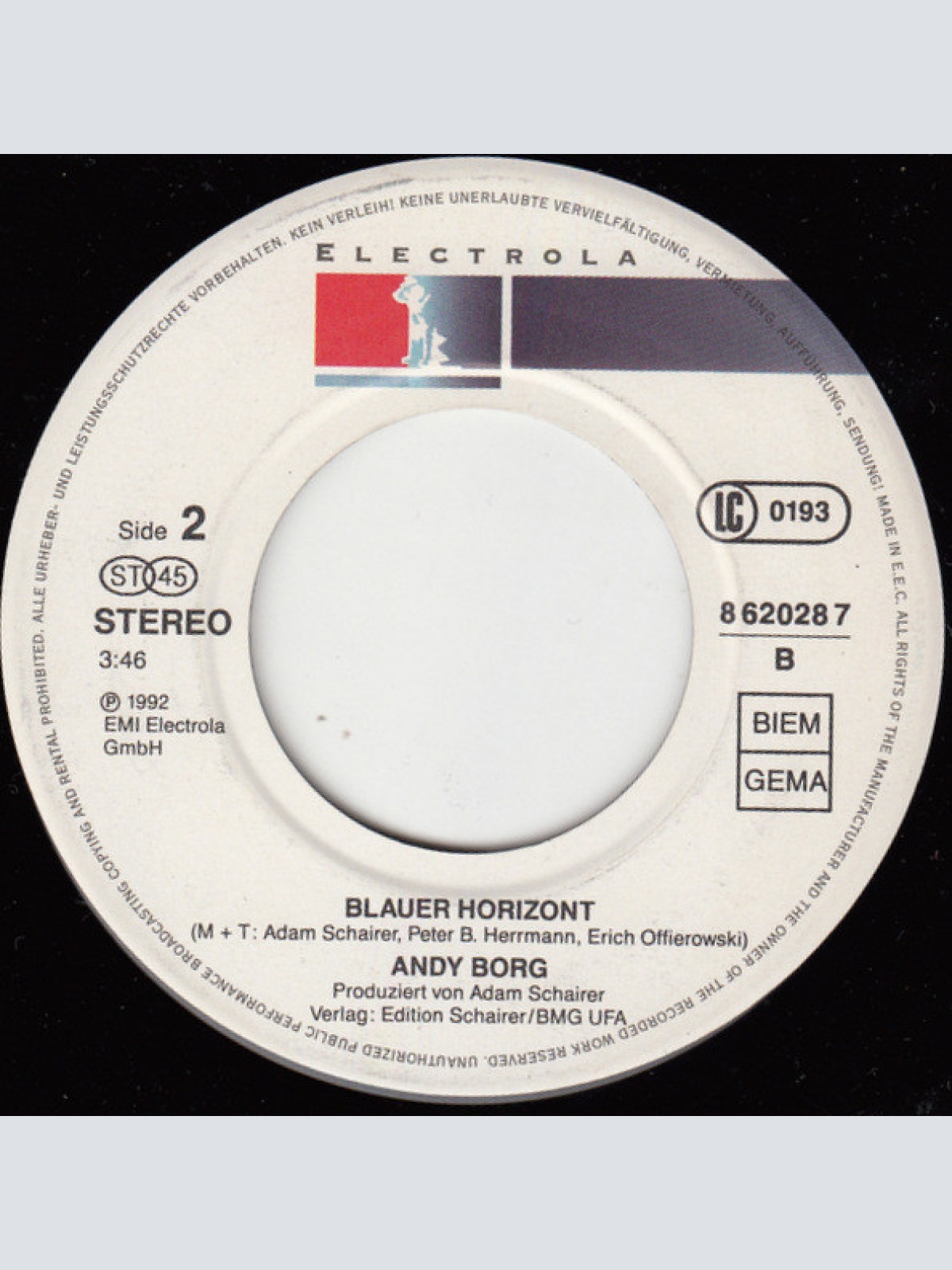 Vinyl / Andy Borg - Einmal Wird Der Wind Sich Wieder Drehn