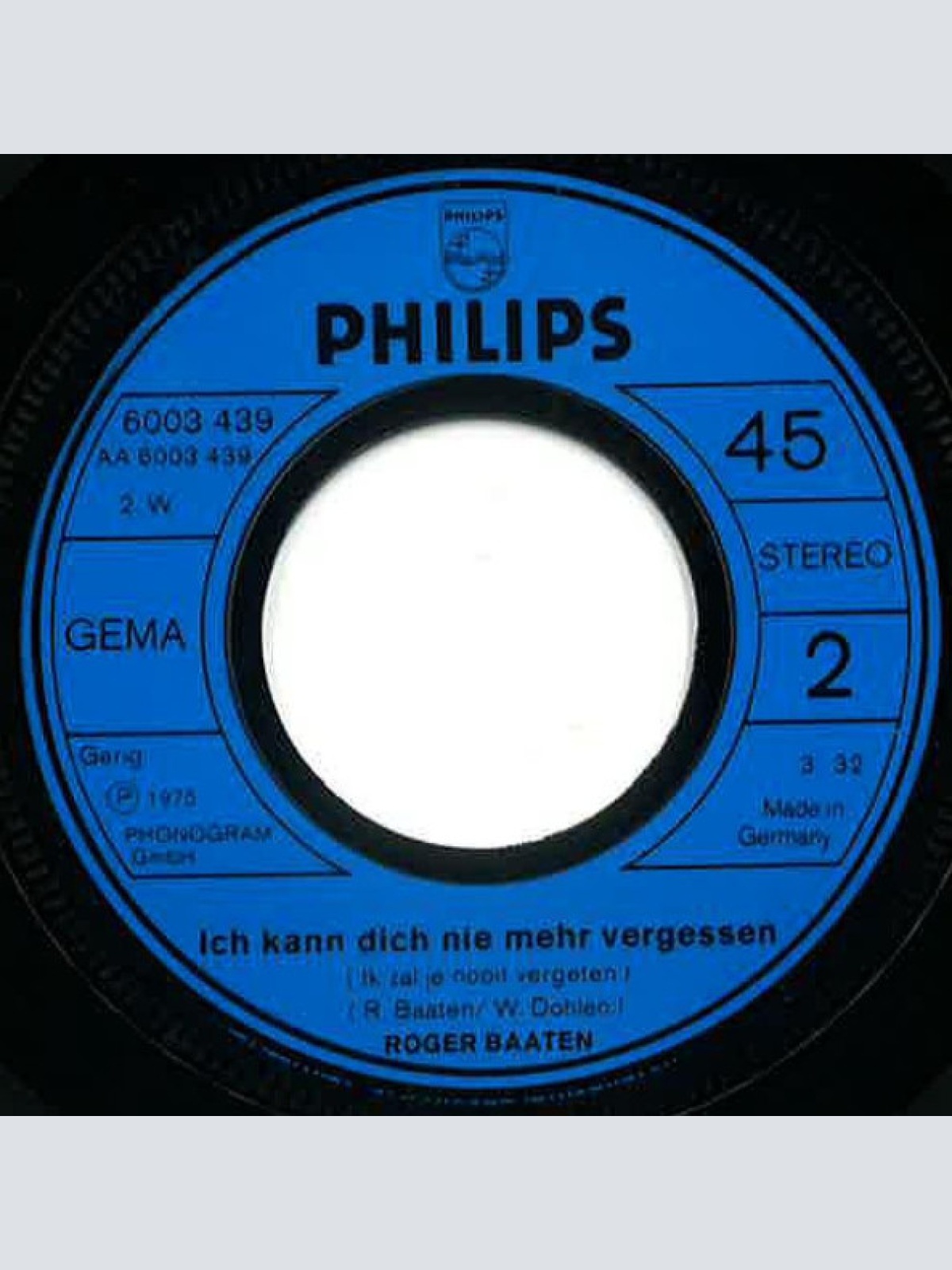 Vinyl / Roger Baaten* - Bleib Doch Bei Mir