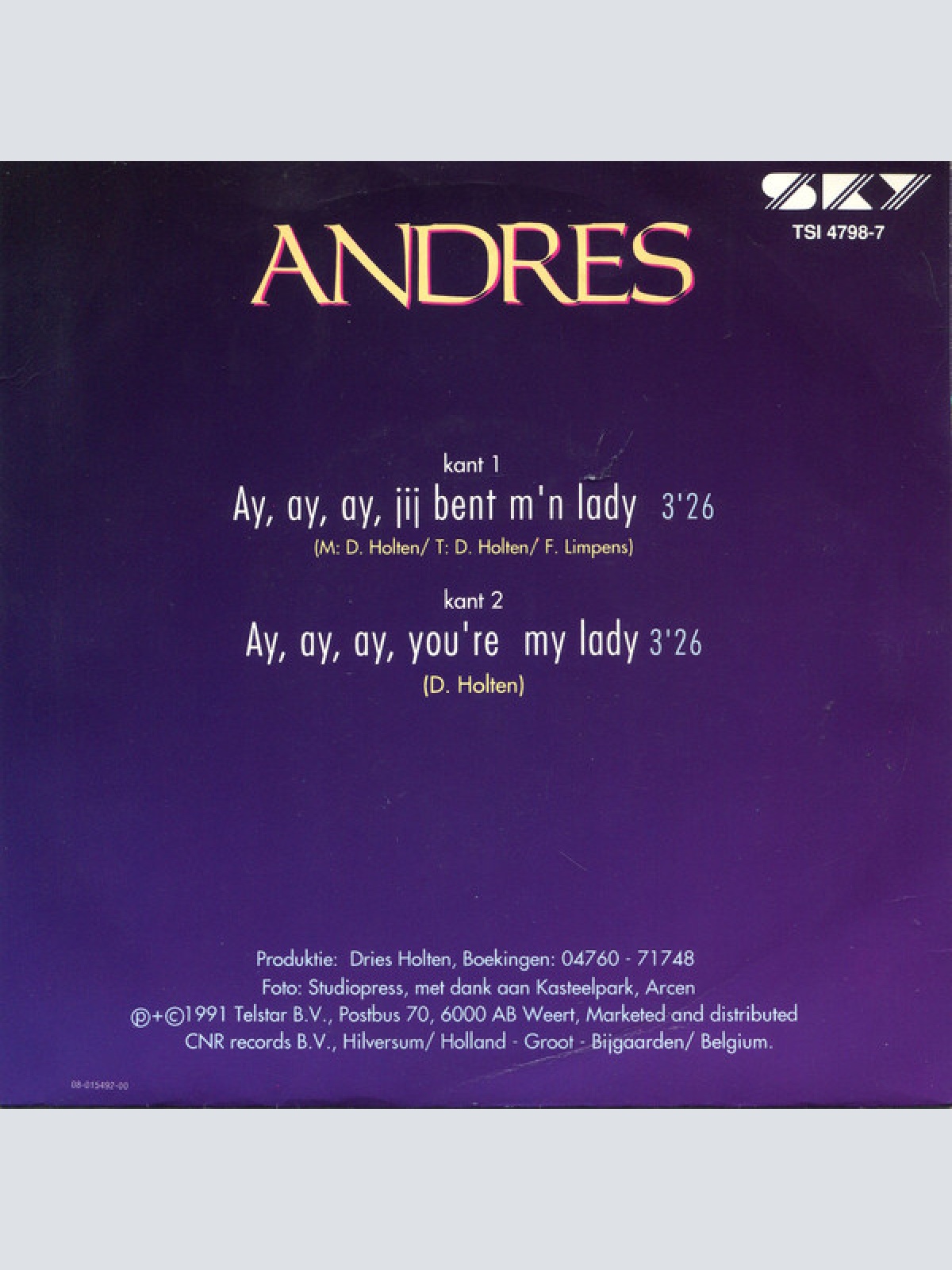 Vinyl / Andres - Ay, Ay, Ay, Jij Bent M'n Lady